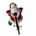 BMX Santa 4 Royalty Free Stock Photo