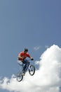 BMX Stunt Biker Hector Restrepo Royalty Free Stock Photo