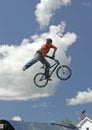 BMX Stunt Biker Hector Restrepo Royalty Free Stock Photo