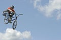 BMX Stunt Biker Hector Restrepo Royalty Free Stock Photo