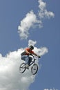 BMX Stunt Biker Hector Restrepo Royalty Free Stock Photo