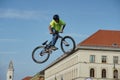 BMX stunt show at Streetlife Festival Munich Royalty Free Stock Photo