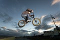 BMX stunts at the street