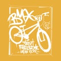 BMX t-shirt Graphics. Extreme bike street style.