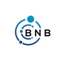 BNB letter logo design on white background. BNB creative initials letter logo concept. BNB letter design