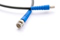 BNC connector jack with cable Royalty Free Stock Photo