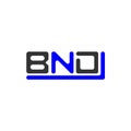 BND letter logo creative design with vector graphic, BND Royalty Free Stock Photo