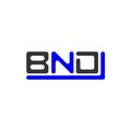 BND letter logo creative design with vector graphic, BND