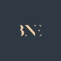 BNE abstract letter logo Royalty Free Stock Photo