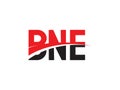 BNE Letter Initial Logo Design Vector Illustration Royalty Free Stock Photo