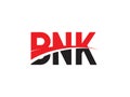 BNK Letter Initial Logo Design Vector Illustration Royalty Free Stock Photo