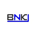 BNK letter logo creative design with vector graphic, BN Royalty Free Stock Photo