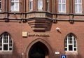 BNP Paribas international bank branch in an very old building with arch entrance Royalty Free Stock Photo