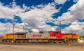 BNSF line up & facilities Royalty Free Stock Photo