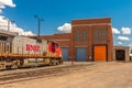 BNSF line up Royalty Free Stock Photo