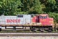 BNSF locomotive 777 in warbonnet paint scheme