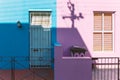 Bo Kaap district colorful houses in Cape Town Royalty Free Stock Photo