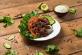 Bo Luc Lac vietnamese beef salad Royalty Free Stock Photo
