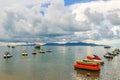 Bo Phut Beach boats jet ski in Koh Samui, Thailand Royalty Free Stock Photo