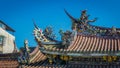Bo-An Temple Roof Detail Royalty Free Stock Photo