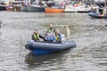 Boa Employees On Boat At The Gaypride Canal Parade With Boats At Amsterdam The Netherlands 6-8-2022