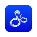 Boa snake icon blue vector Royalty Free Stock Photo