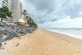 Boa Viagem beach on morning, Recife PE Brazil Royalty Free Stock Photo
