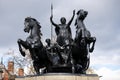 Boadicea and Her Daughters is a bronze sculpture, statue of Queen Boudicca of the Iceni on the Victoria Embankment in Westminster