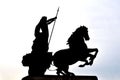 Boadicea Rebellion Statue Silhoette