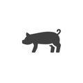 Boar, animal vector icon