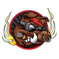 Boar head for sport team mascot Royalty Free Stock Photo