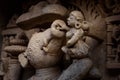 Boar incarnation with mother Earth at the step well at Patan, India