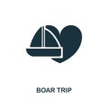 Boar Trip creative icon. Simple element illustration. Boar Trip concept symbol design from honeymoon collection. Perfect for web d
