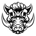 Boar Wild Hog Razorback Warthog Mascot Pig Cartoon Royalty Free Stock Photo