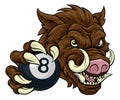 Boar Wild Hog Razorback Warthog Pig Pool Mascot