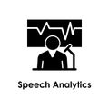 board, chart, speech analytics, manager icon. One of business icons for websites, web design, mobile app on white background