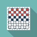 Board with checkers Royalty Free Stock Photo