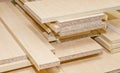 Board chipboard cut parts Royalty Free Stock Photo