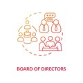 Board of directors concept icon