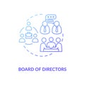 Board of directors concept icon