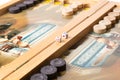 Board game backgammon. Royalty Free Stock Photo