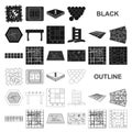 Board game black icons in set collection for design. Game and entertainment vector symbol stock web illustration. Royalty Free Stock Photo