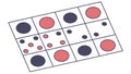 Board Game Dots on Squares, Strategy, vector design Generative AI Royalty Free Stock Photo