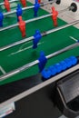 Board game football, an active and developing game for motor skills, attentiveness and dexterity for children