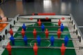 Board game football, an active and developing game for motor skills, attentiveness and dexterity for children