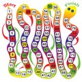 The board game Snake Royalty Free Stock Photo