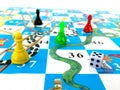 Board game theme image, snake Royalty Free Stock Photo