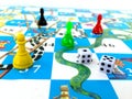 Board game theme image, snake Royalty Free Stock Photo