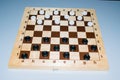 Board games checkers Royalty Free Stock Photo