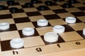 Board games checkers Royalty Free Stock Photo
